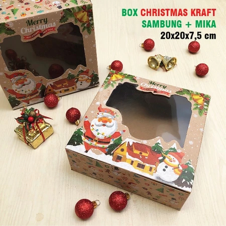 

Kotak Box Natal Laminasi Dalam Jendela Mika Dus Hmapers Natal 20 x 20 x 7,5 cm