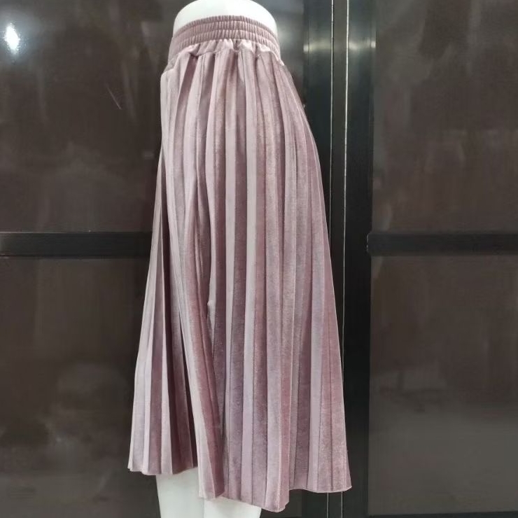 ROK PLISKET BLUDRU VELVET 7/8 PREMIUM/ROK PLISKET BLUDRU PENDEK/ROK BLUDRU VELVET 7/8