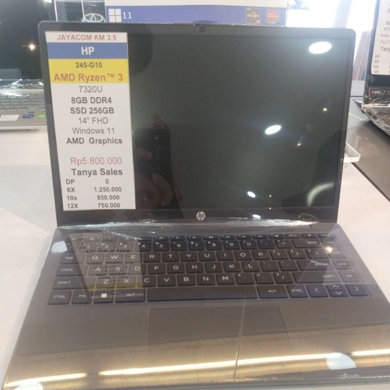 Laptop Hp 245-G10 Amd Ryzen 3 7320U Ram 8Gb/256Gb