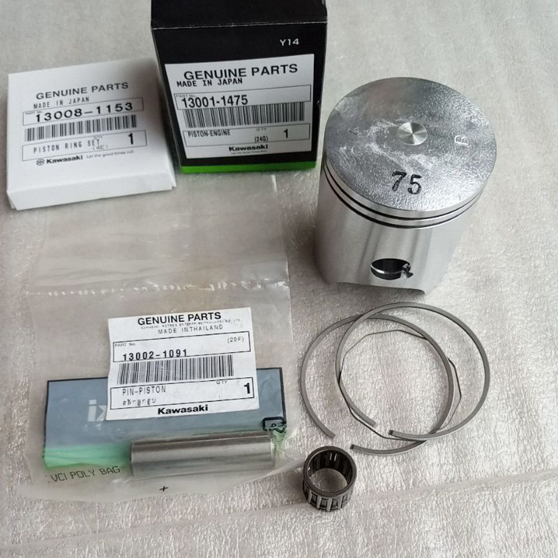 PISTON NINJA B75/SEHER NINJA B75/PISTON SET B75 NINJA/PISTON SET B75 ORI NINJA R RR