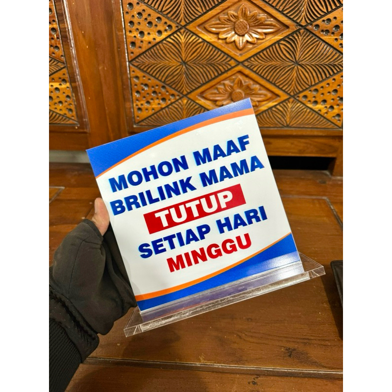 

BAHAN TEBAL AKRILIK MEJA AGEN BANK / COUNTER KONTER UKURAN 18x18 BAHAN TEBAL