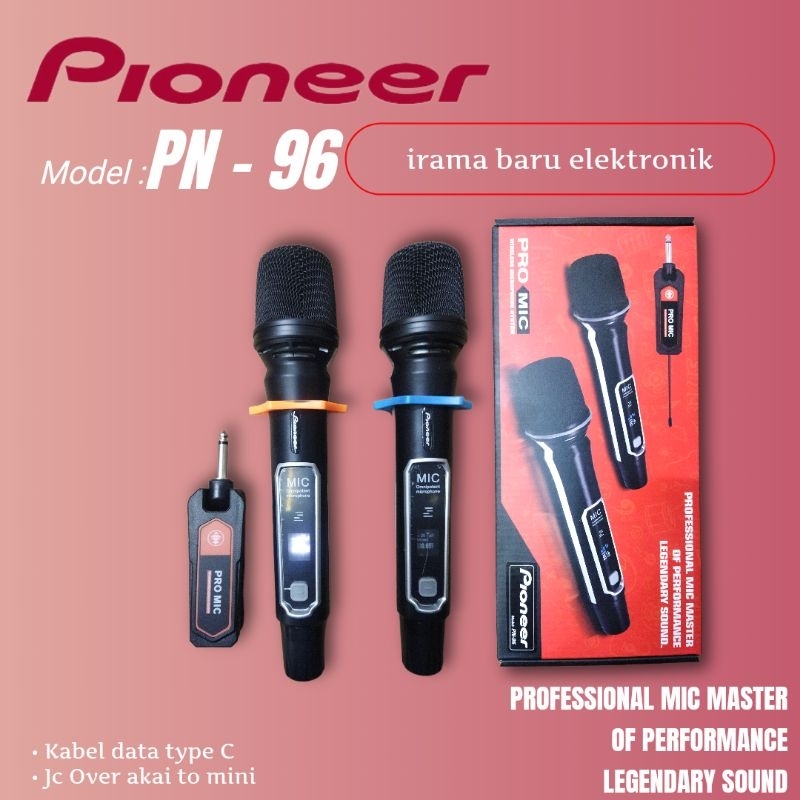 Mic Wireless Pioneer PN - 96 Rechargerable