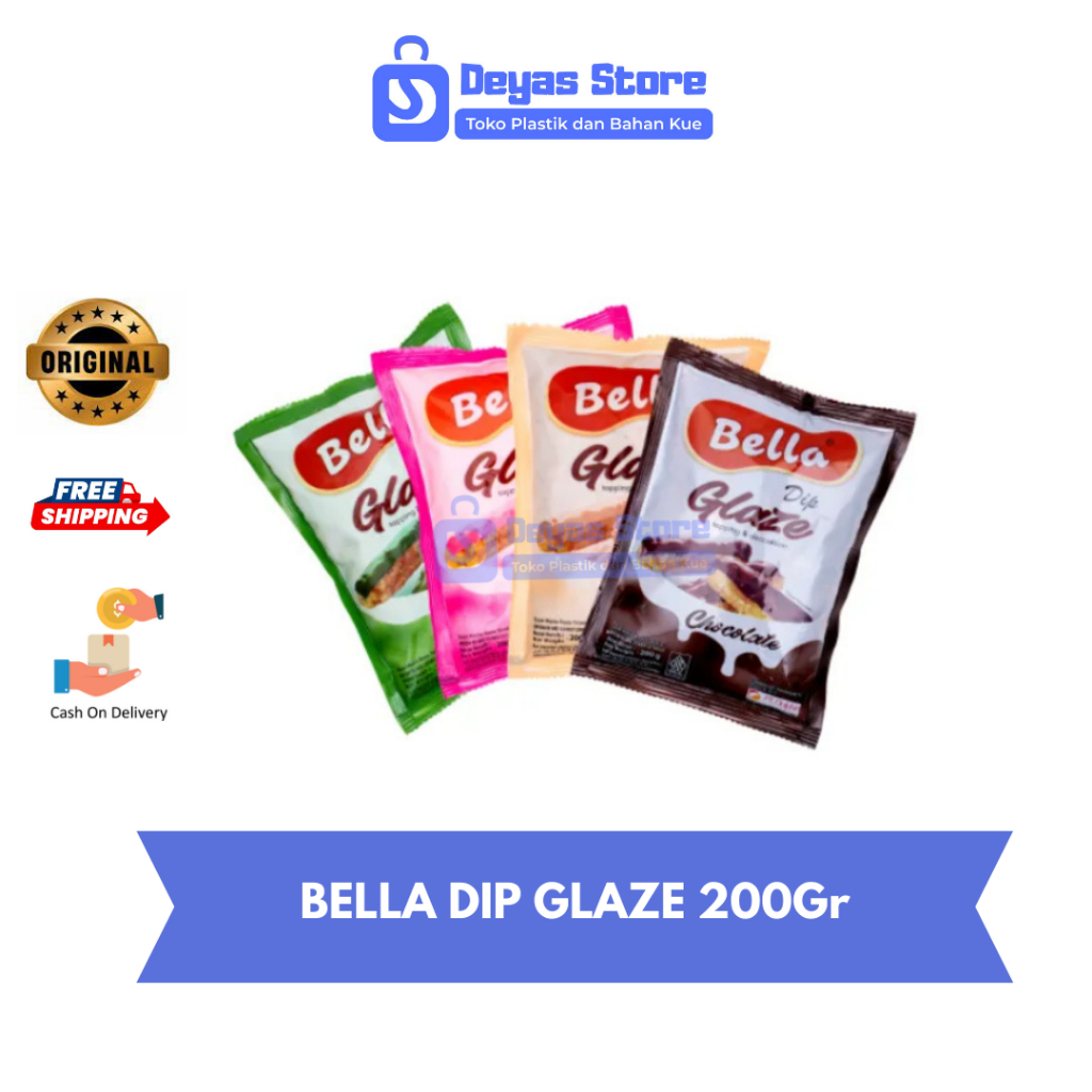 

BELLA Dip Glaze Sachet/Selai Topping Decoration 200gr