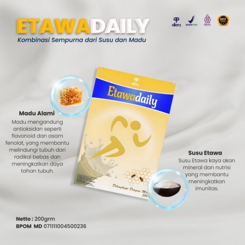 

etawadaily susu etawa Halal BPOM tidak bau prengus 100% ASLI