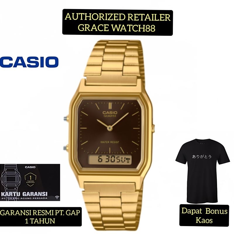Jam tangan casio Aq-230ga-5amqydf casio general Aq-230ga-5 casio original