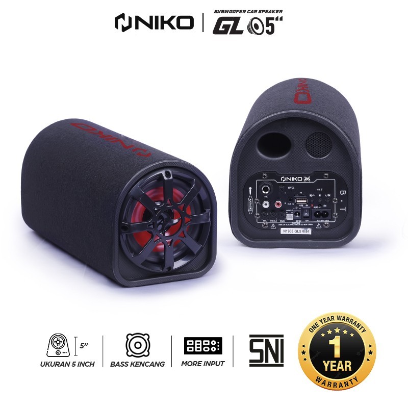 Niko Speaker Bluetooth GL5 / Speaker Subwoofer Bass 5 inch