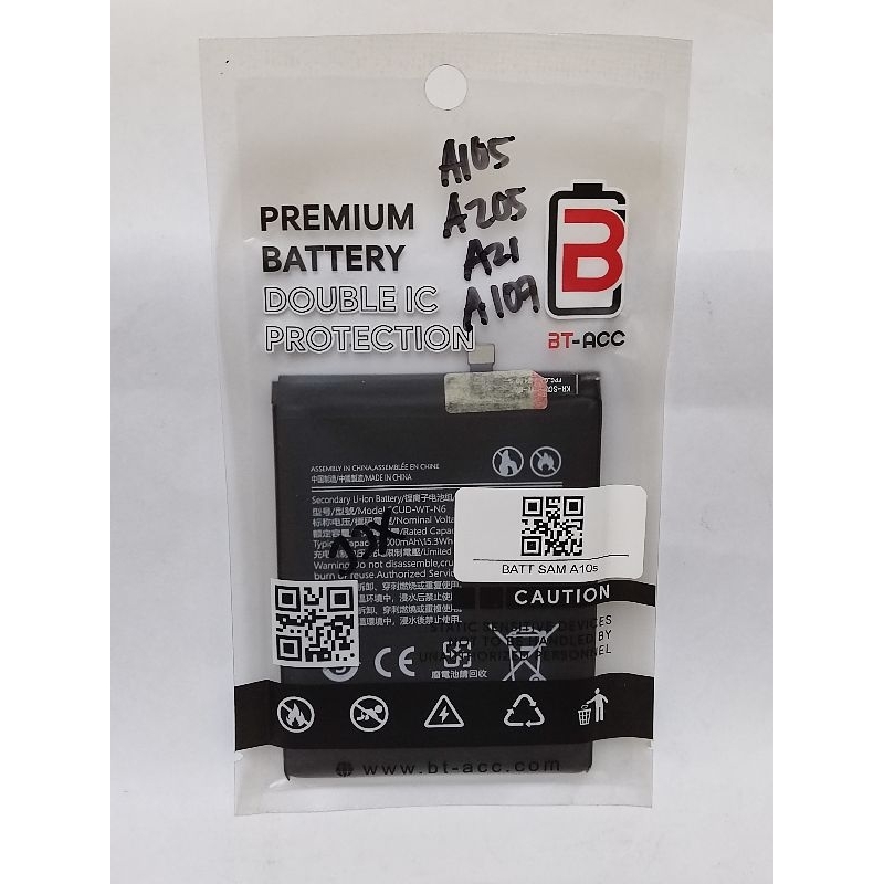 BATERAI SAMSUNG A10S/A20s/A21/A107 BT-ACC DOUBLE POWER//DOUBLE IC