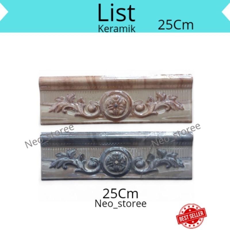List Keramik Dinding 25Cm / list kamar mandi/Dapur 25cm