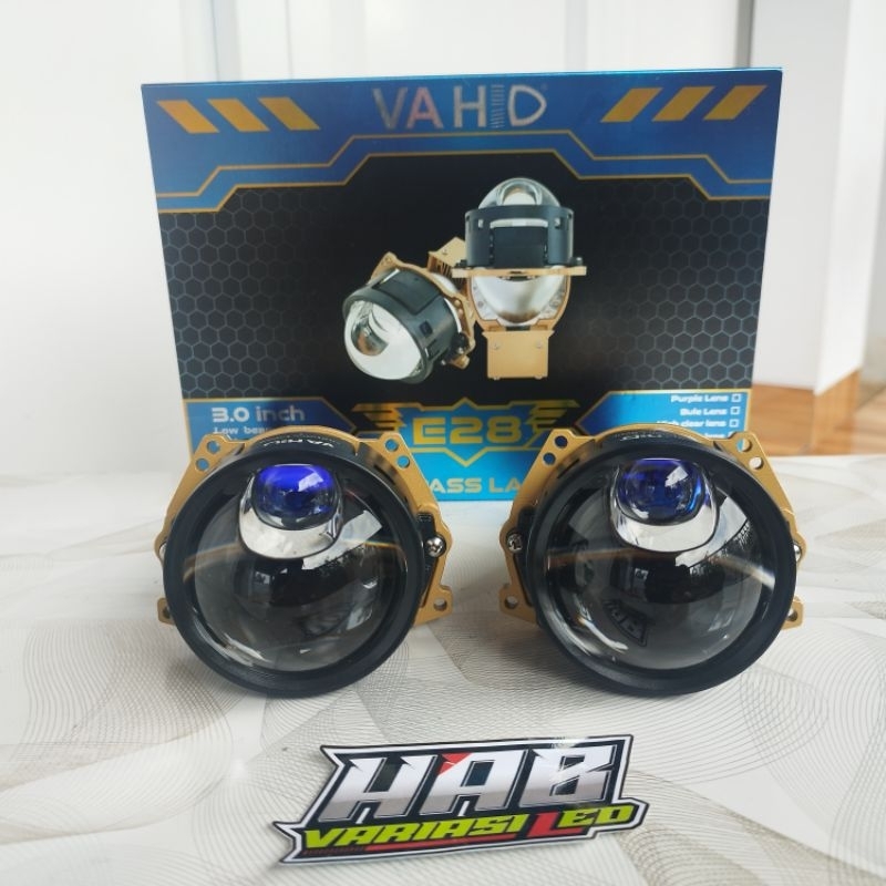 BILED VAHID E27 | 3 INCH PREMIUM GOLD LED PROJECTOR BLUE LENS LASER