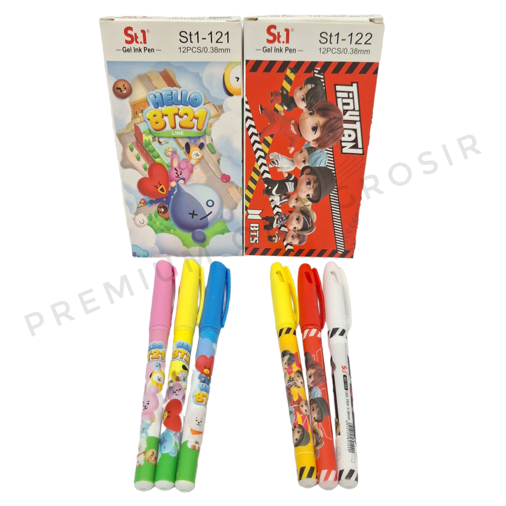 

1 Kotak isi 12 Lusin Pena Gel Ink Pen ST.1 / Pena Gel Ink Pen ST.1