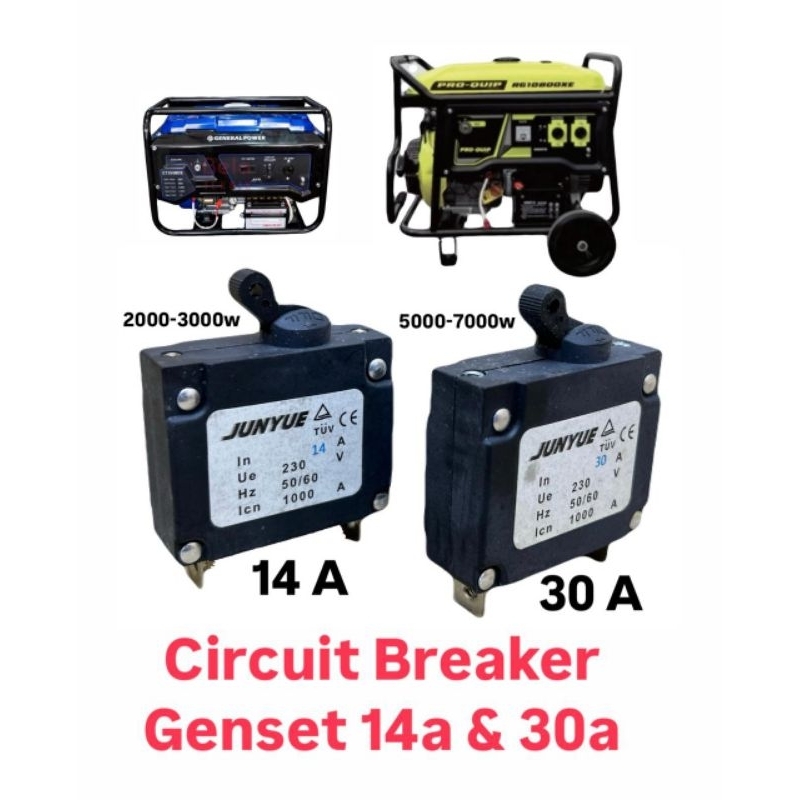 Circuit Breaker GENSET 5kw 7kw 30a GENSET