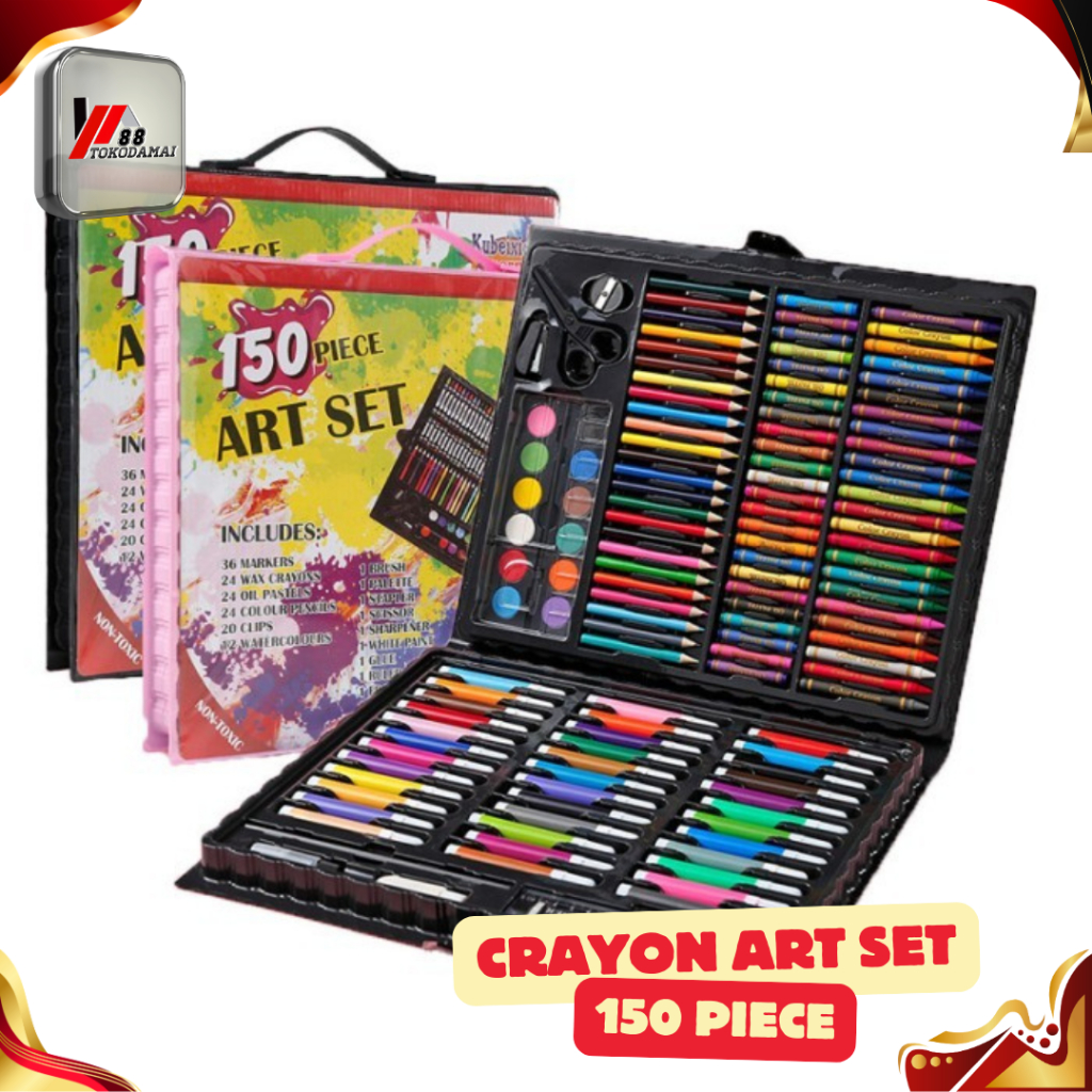 

PENSIL WARNA 150PCS - ALAT MENGGAMBAR ANAK SET CRAYON COLOURING SET 150PCS ART
