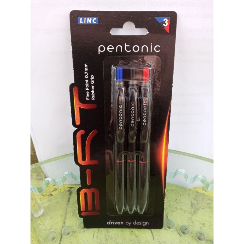 

Pentonic B-RT ball Pen 1 set 3 pcs Hitam.Biru.merah