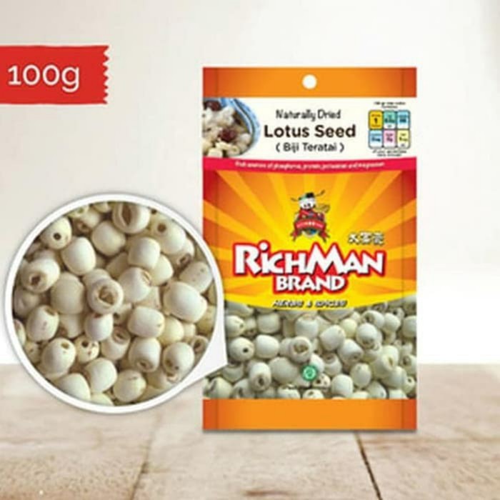 

biji teratai lien ci lian zhi white lotus seed rich man 100