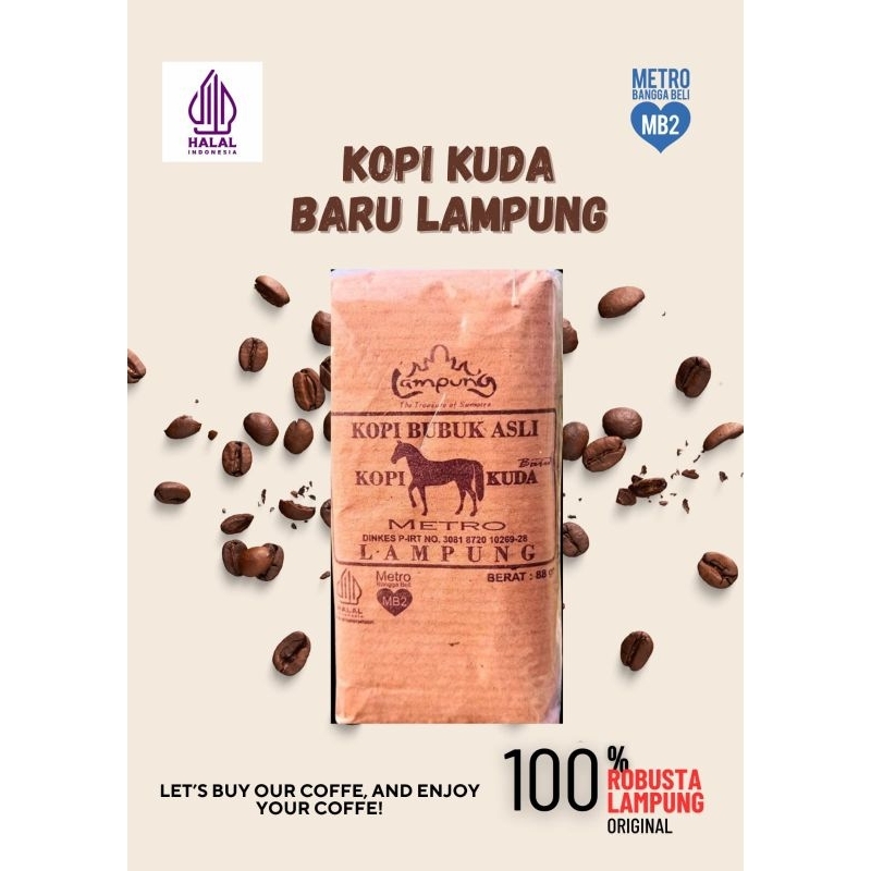 

KOPI KUDA BARU KHAS LAMPUNG // COFEE ROBUSTA BERAT 88 GRAM
