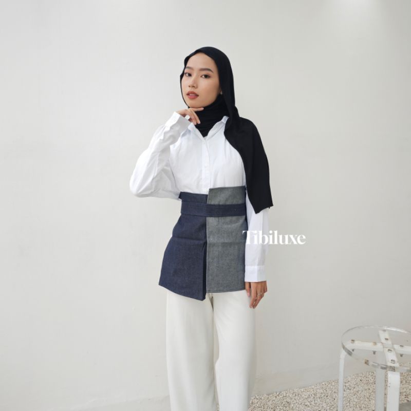 OBI BELT JEANS RUMI 2 TONE / ikat pinggang obi jeans