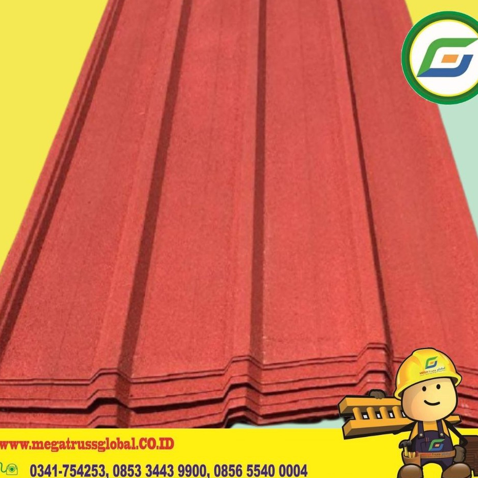 Atap Spandek Pasir 0.25 dan 0.3 mm-KR5 -Atap galvalum- material bahan bangunan Termurah dan berkuali