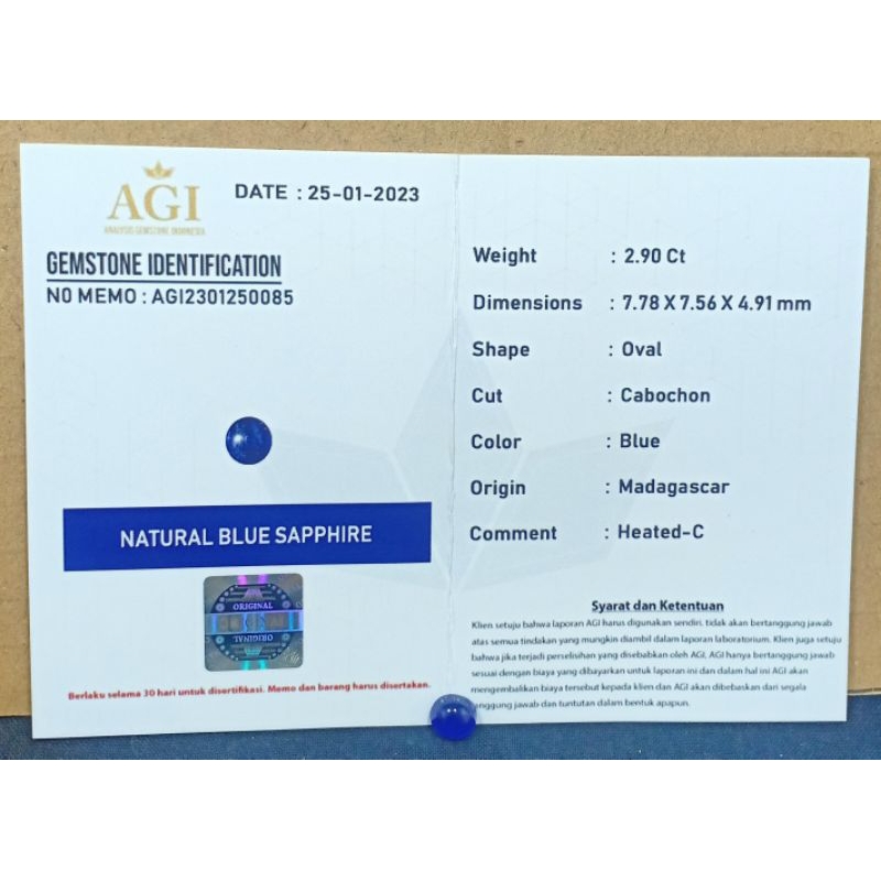 TERBAIK, BATU BLUE SAFIR ROYAL BLUE COLOR CORONDUM ASLI NATURAL