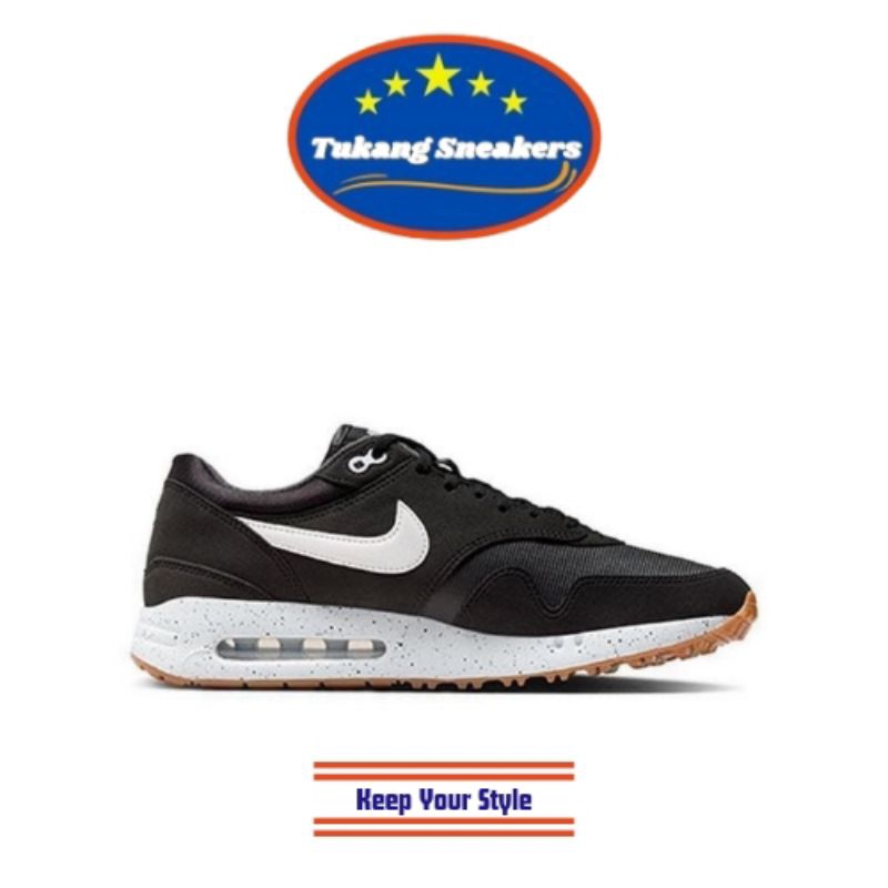 Sepatu Golf Pria Nike Air Max 1 '86 Og  - Black/White NIGDV1403003