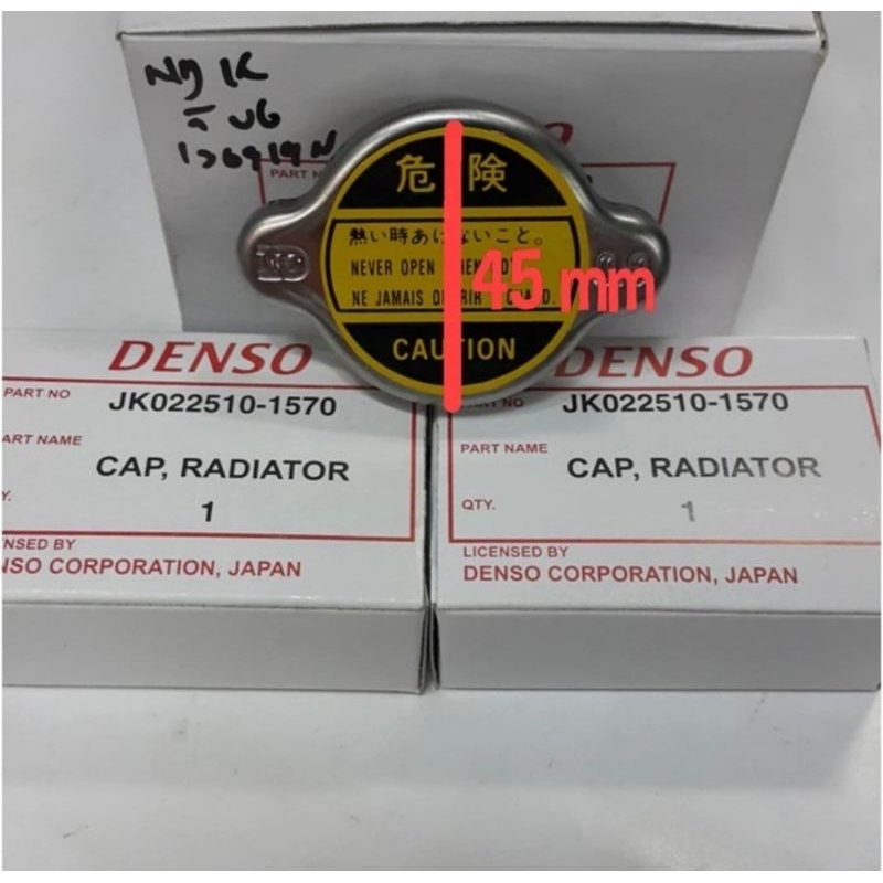 tutup radiator kijang super denso asli