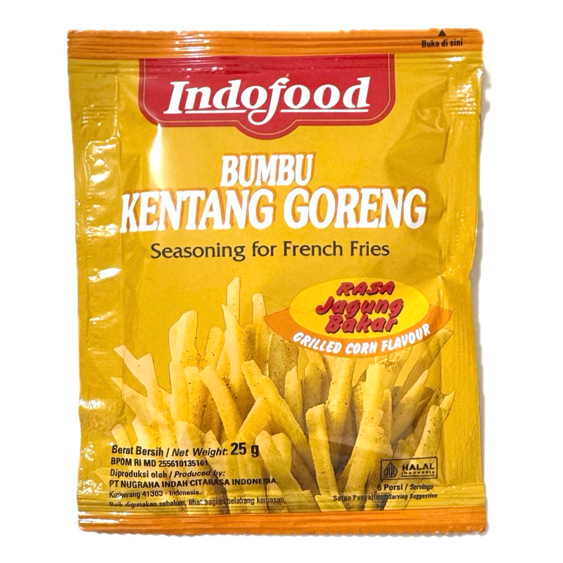 

Indofood Bumbu Kentang Goreng Jagung Bakar 25g