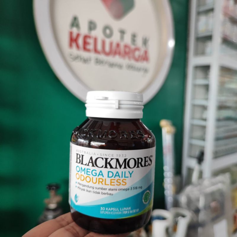 BLACKMORES OMEGA DAILY ODOURLESS ISI 30 DAN 60 ( MINYAK IKAN OMEGA 3 )