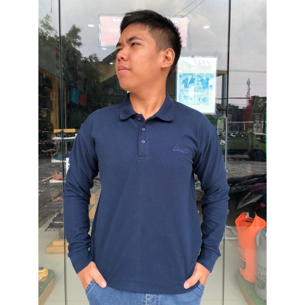 POLO SHIRT PJG RIB LEUSER 02 NAVY