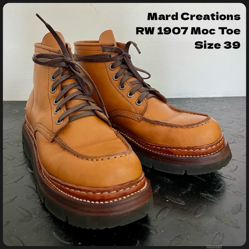 Size 39 Mard Creations Model RW 1907 Boots Vibram Handmade Fullset Preloved