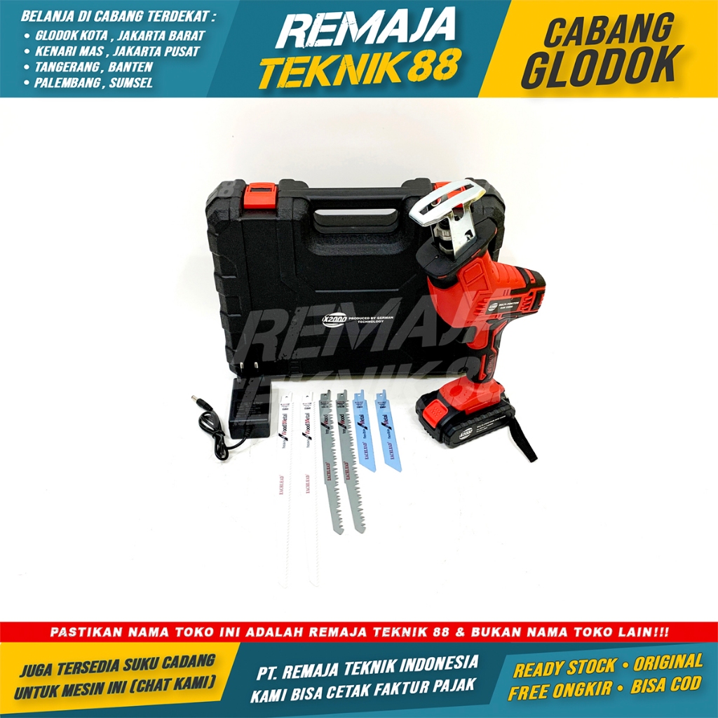 MESIN GERGAJI POHON BESI LISTRIK CORDLESS MINI MESIN RECIPROCATING SAW  ALAT POTONG BESI TRIPLEK COR