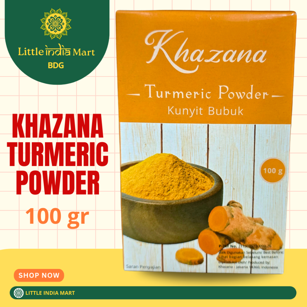 

Turmeric Powder 100 gram Kazhana Brand Serbuk Kunyit India Murni