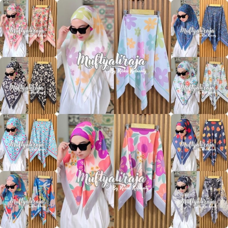 HIJAB SEGIEMPAT Motif Kerudung Voal Premium / VOAL MOTIF TERBARU / SEGIEMPAT MOTIF H / VOAL PREMIUM