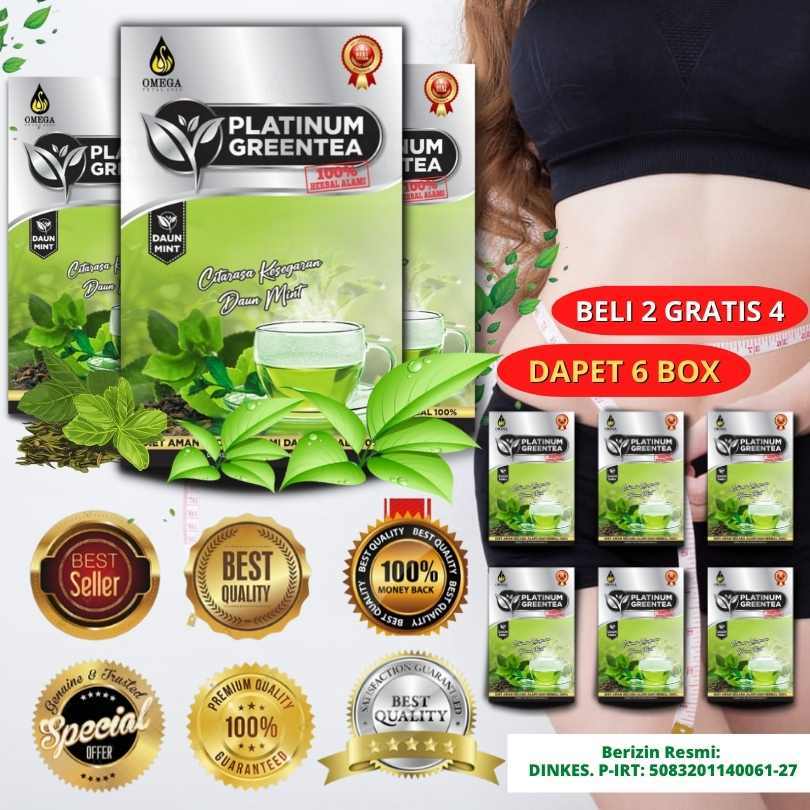 

Pelangsing Badan Terlaris Platinum GreenTea Herbal Dan Halal