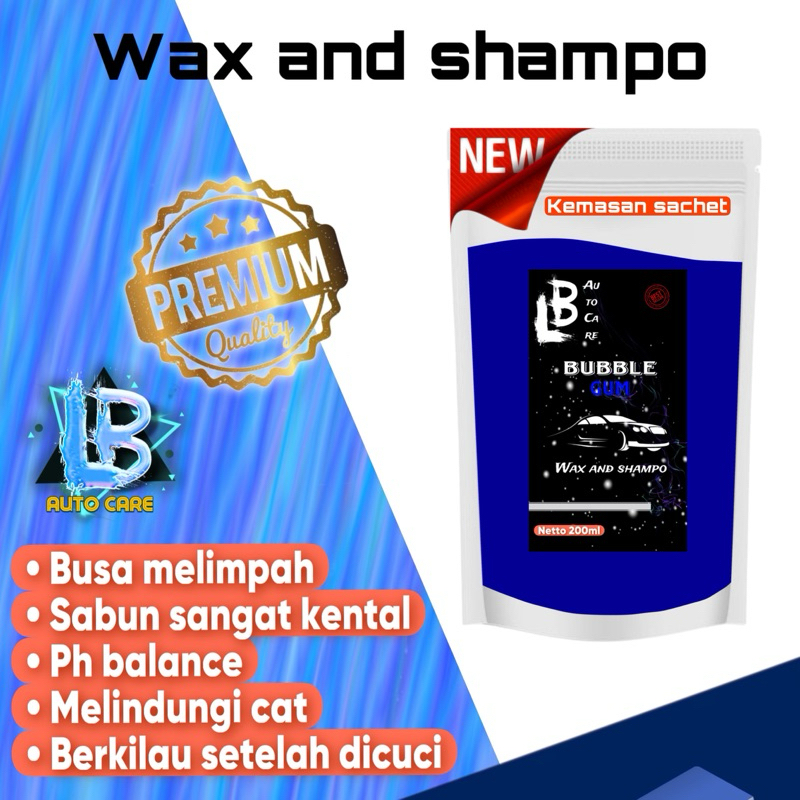 SABUN CUCI MOTOR MOBIL KEMASAN SACHET 200ml WAX AND SHAMPO