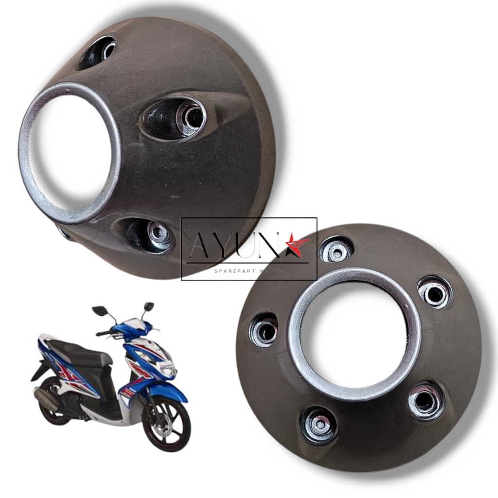 Moncong knalpot xeon gt xeon rc silver cover ujung knalpot yamaha xeon rc xeon gt silver