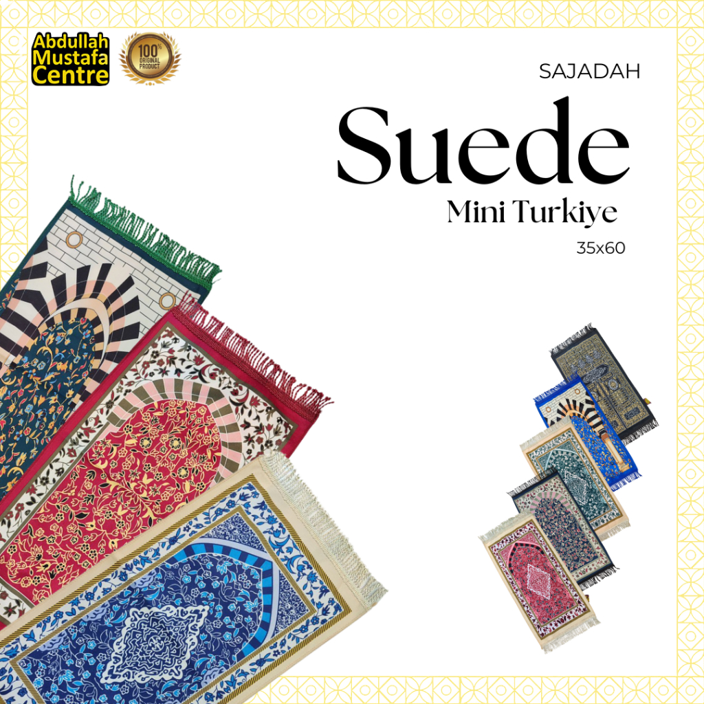 SAJADAH SUEDE ARBAIN RAWDAH MINI | SAJADAH MINI | SAJADAH RAWDAH