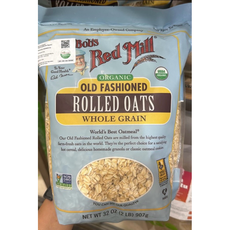 

Bob’s Red Mill Organic Old Fashioned Rolled Oats 907gr