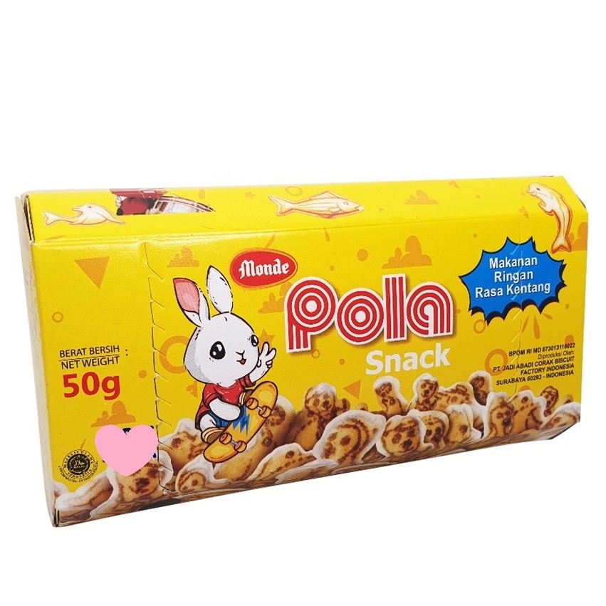 

MONDE POLA SNACK 50gr HEXA CEMILAN ANAK MAKANAN RINGAN GROSIR MURAH KUE BISKUIT WAFER NON MSG JUMBO