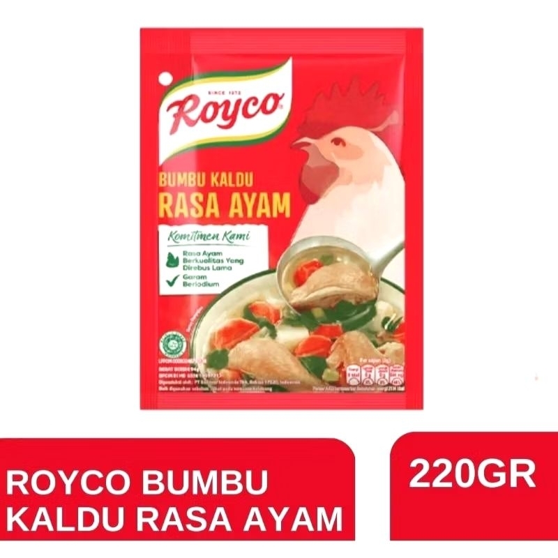 

Royco Bumbu Kaldu Rasa Ayam 220 Gram