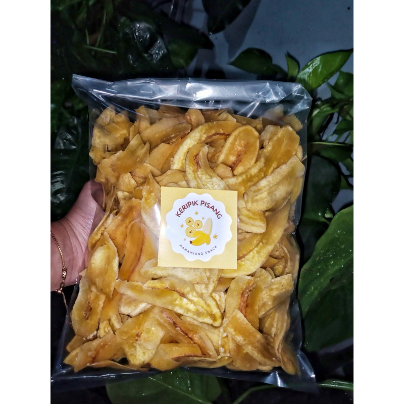 

Keripik Pisang Asin Gurih Mamamiang