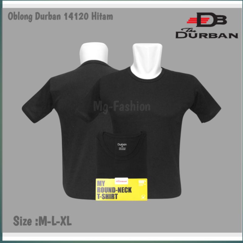 Kaos Dalam Oblong DURBAN DU 14120 Hitam Isi 1 Pcs