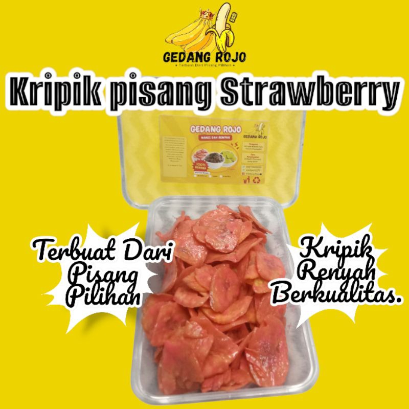 

Keripik pisang strawberry