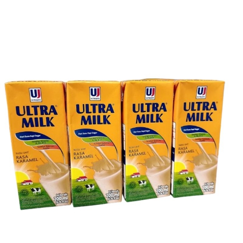 

Susu Ultra Milk Rasa Karamel 200ml x 4 pcs