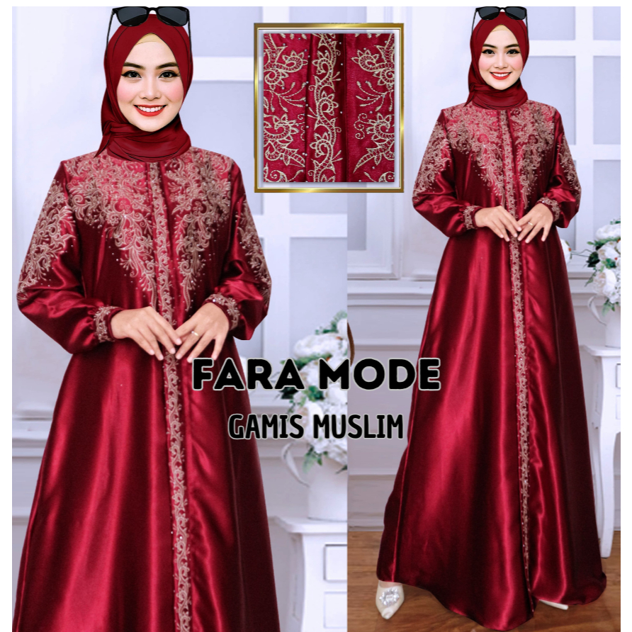 Gamis Abaya Bordir Original/Baju Gamis Kristal Original Bordir /Gamis Wanita Muslimah Mewah /Gamis B