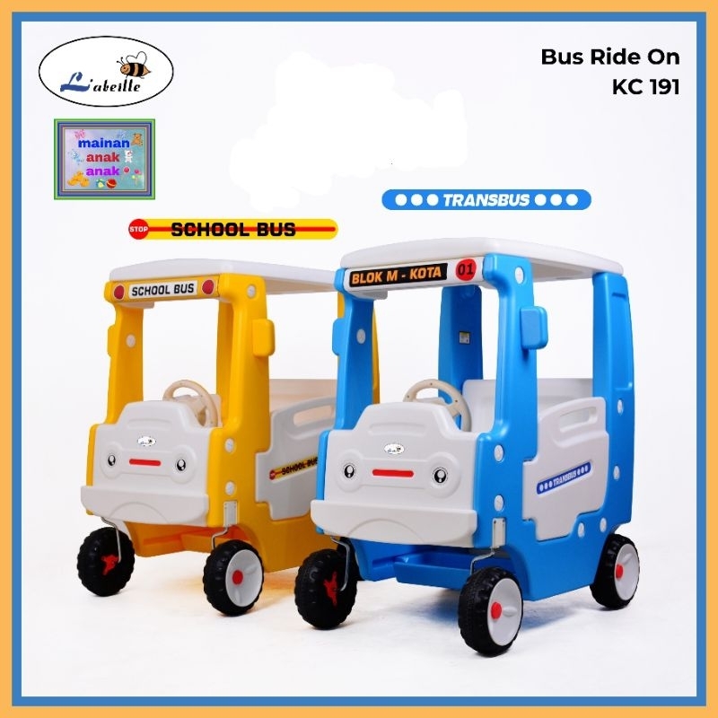 Labeille Bus Ride On KC.191 Mobil Mainan Ride On