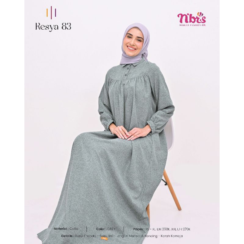 GAMIS RESYA 83  Bahan Lembut dan Adem