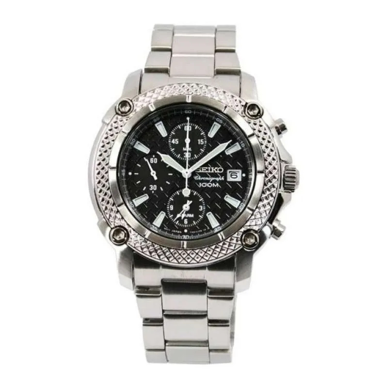 Jam Tangan Pria Seiko Chronograph SNA777P1 Quartz Original