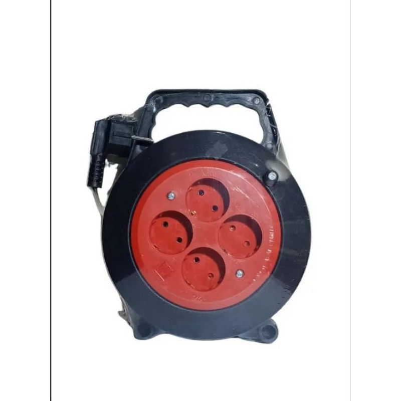 Stopkontak box Bulat Putar 4 lubang socket 10 meter - eco power type 15 Cok sambung listrik Terminal