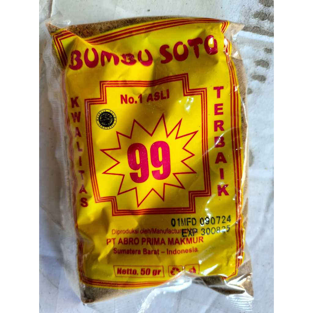 

1 Pcs (50 Gr) - Bumbu Soto No. 1 Cap 99
