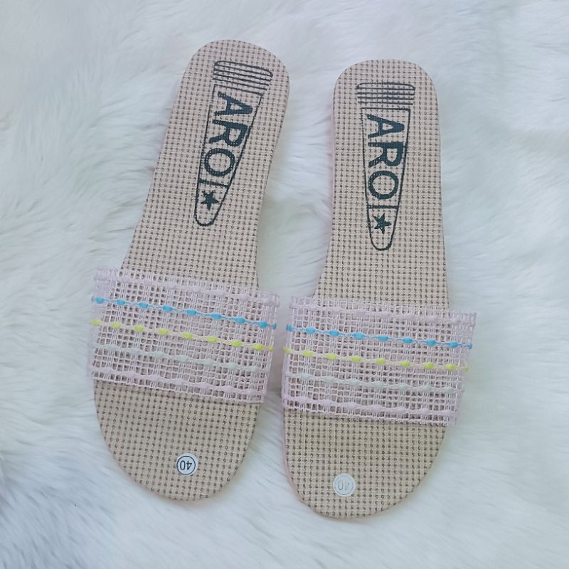 Sandal Wanita/Sendal Slop Etnik/Sendal Jaring/Jala