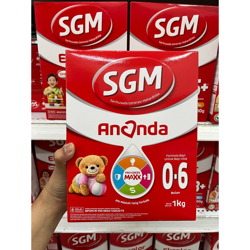 SGM Ananda untuk 0-6bulan Kemasan 1kg | Susu Bayi | SGM | Sufor Bayi